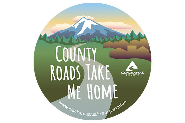 County Roads Take Me Home sticker