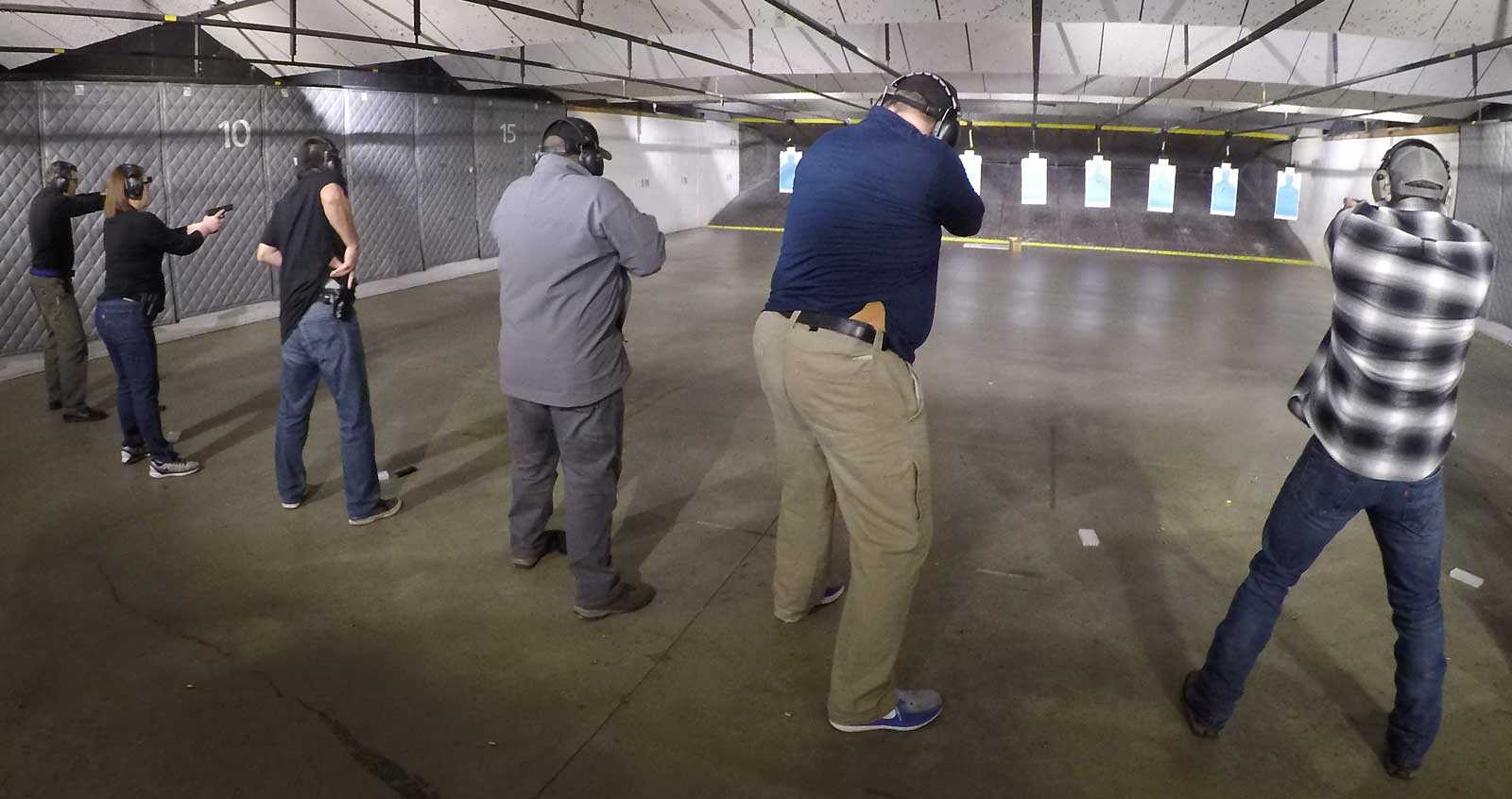 Firearm instruction on one of our gun ranges.