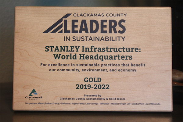 Leaders in sustainability award