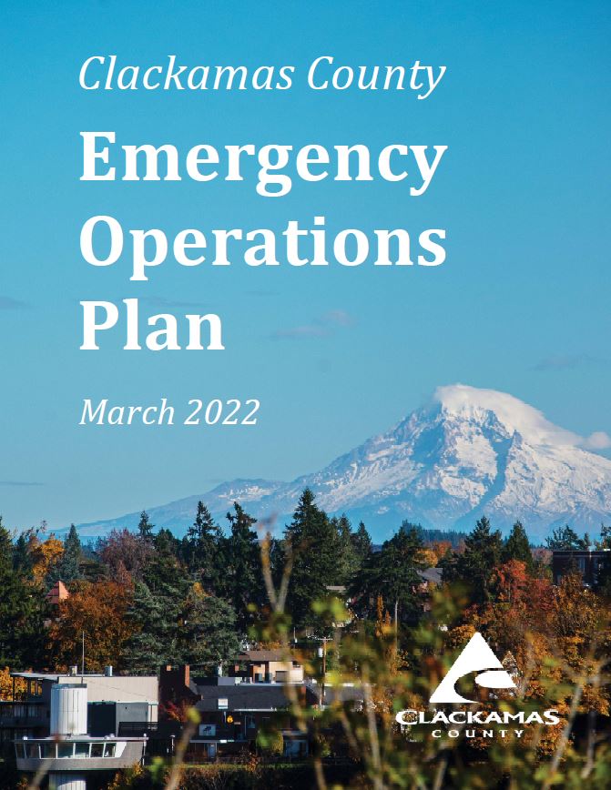 cover of emergency operations plan