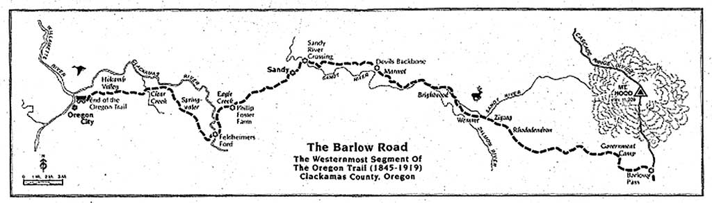A map of the Barlow Road