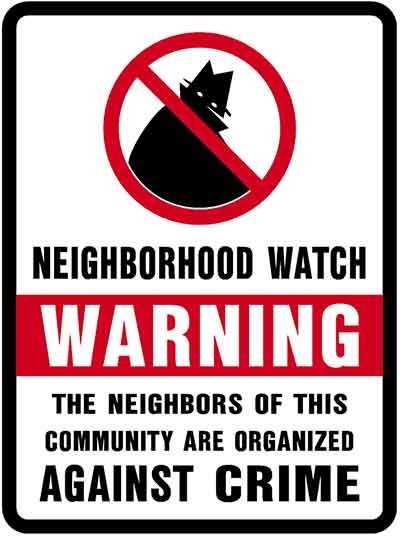 Neighborhood Watch sign