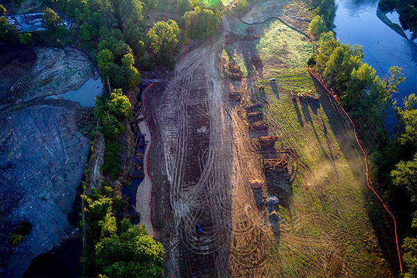 Carli Creek aerial view