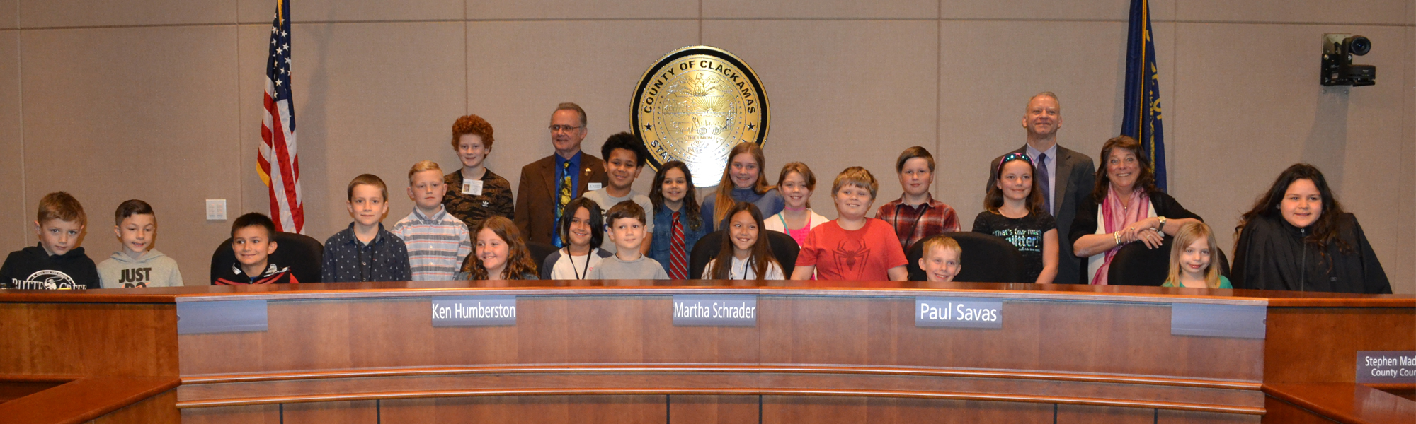 Kids at commissioner meeting