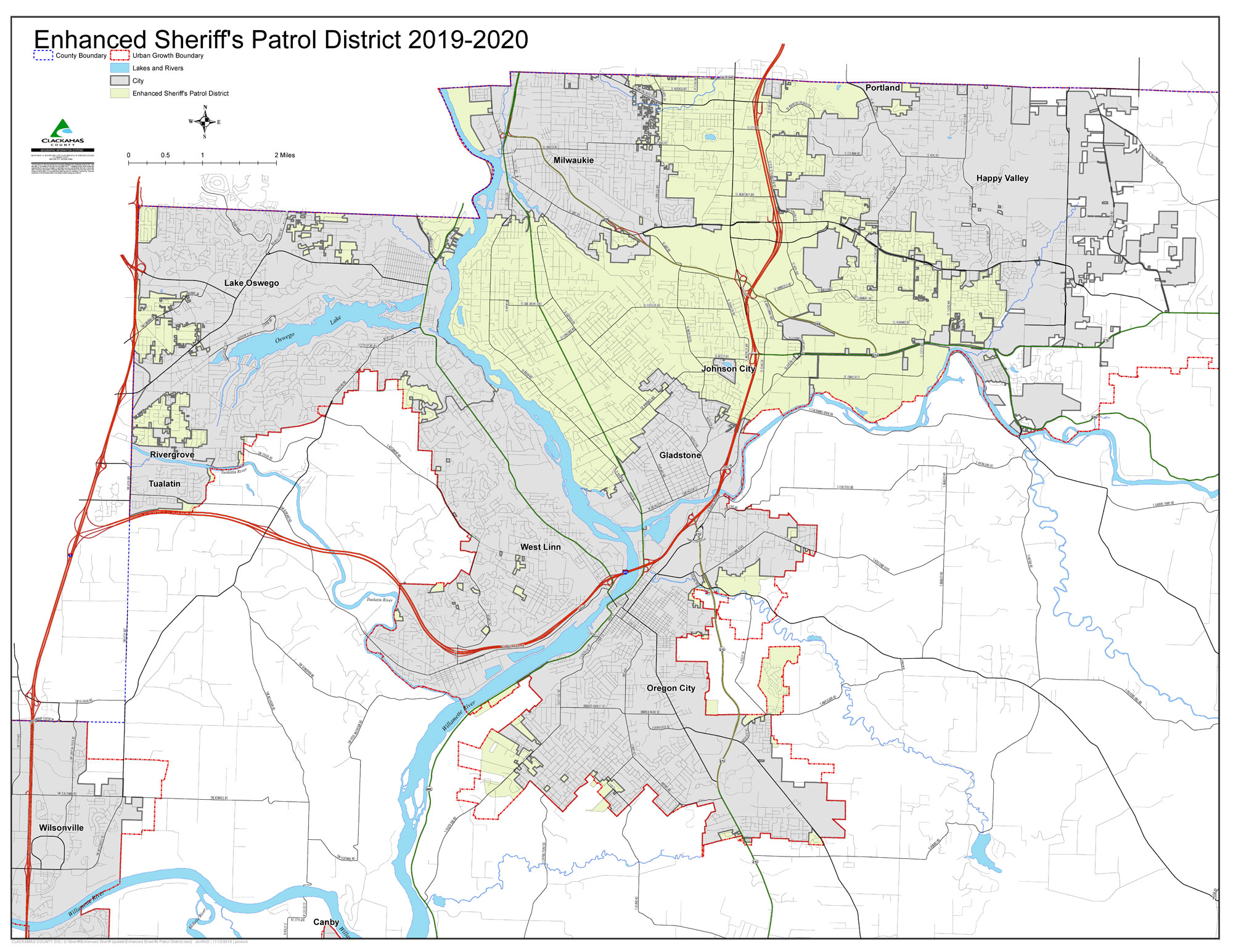 Clackamas County Assessor Map Enhanced Law Enforcement District Eled Clackamas County