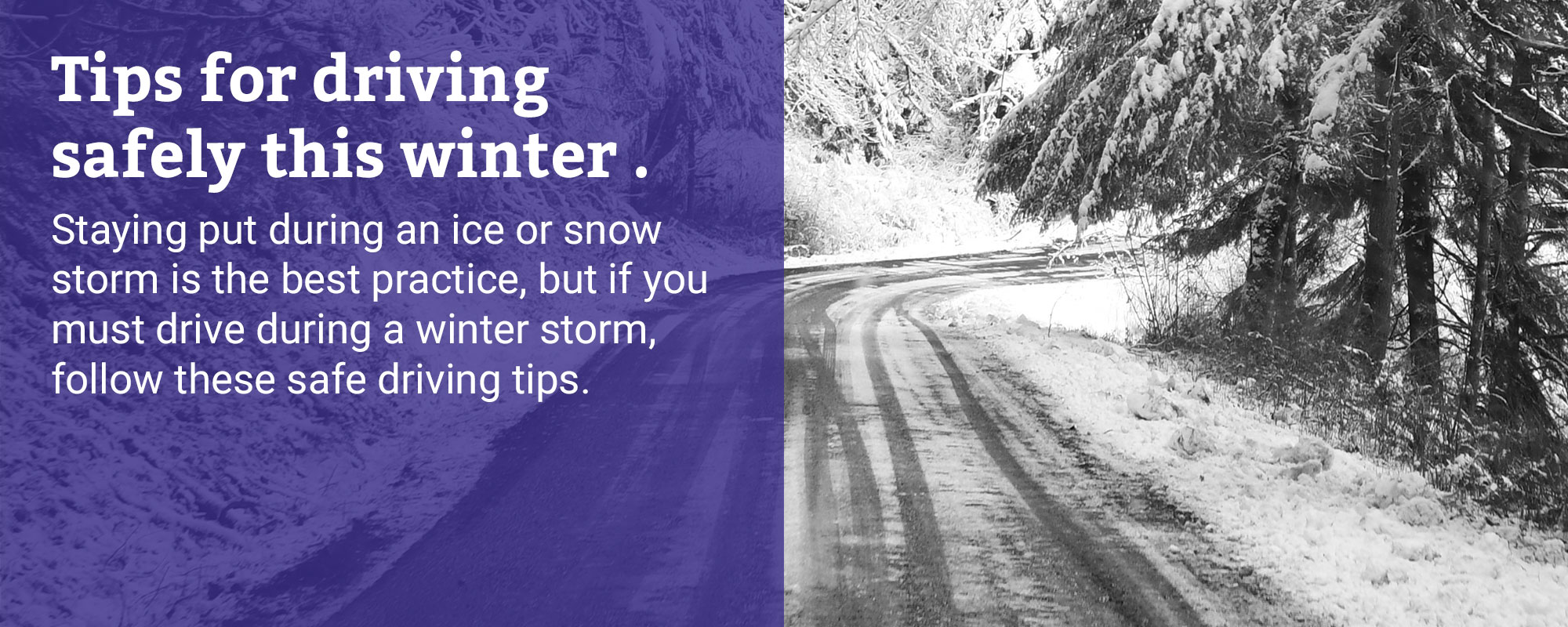 Tips for driving safely this winter