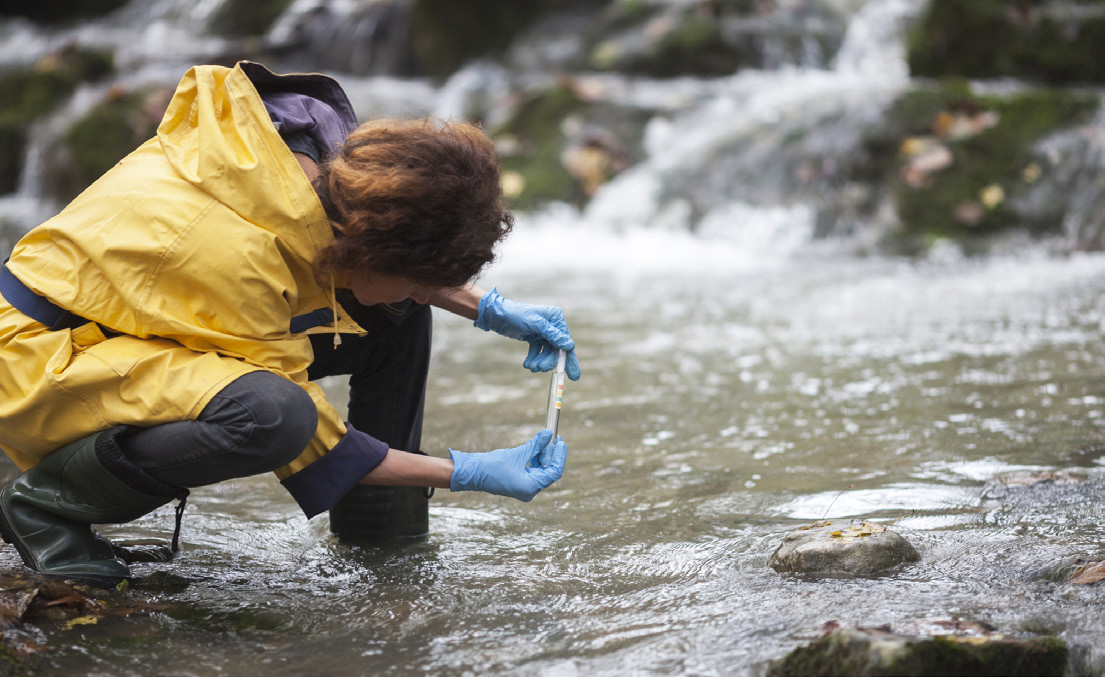 testing water