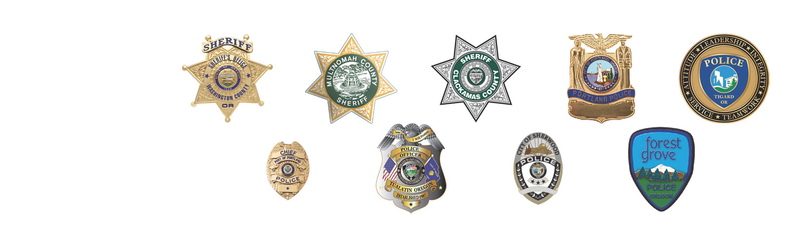 Sheriff offices' emblems