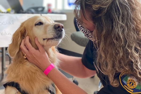 Jazzi the support dog