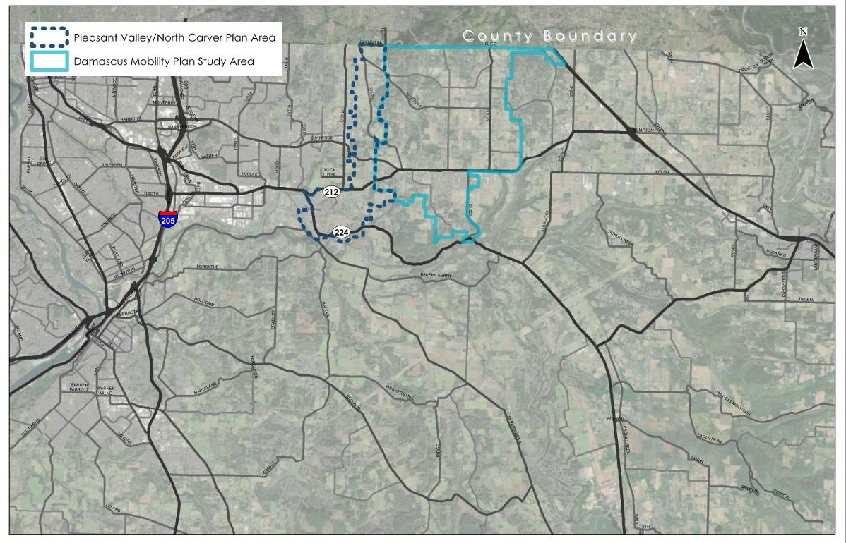 Happy Valley Zoning Map Damascus Mobility Plan | Clackamas County