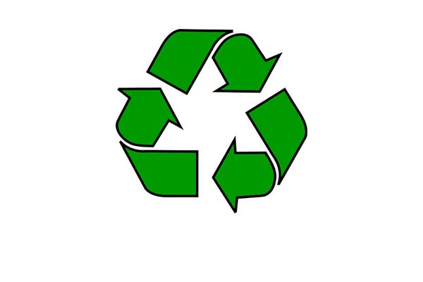 Green recycle symbol