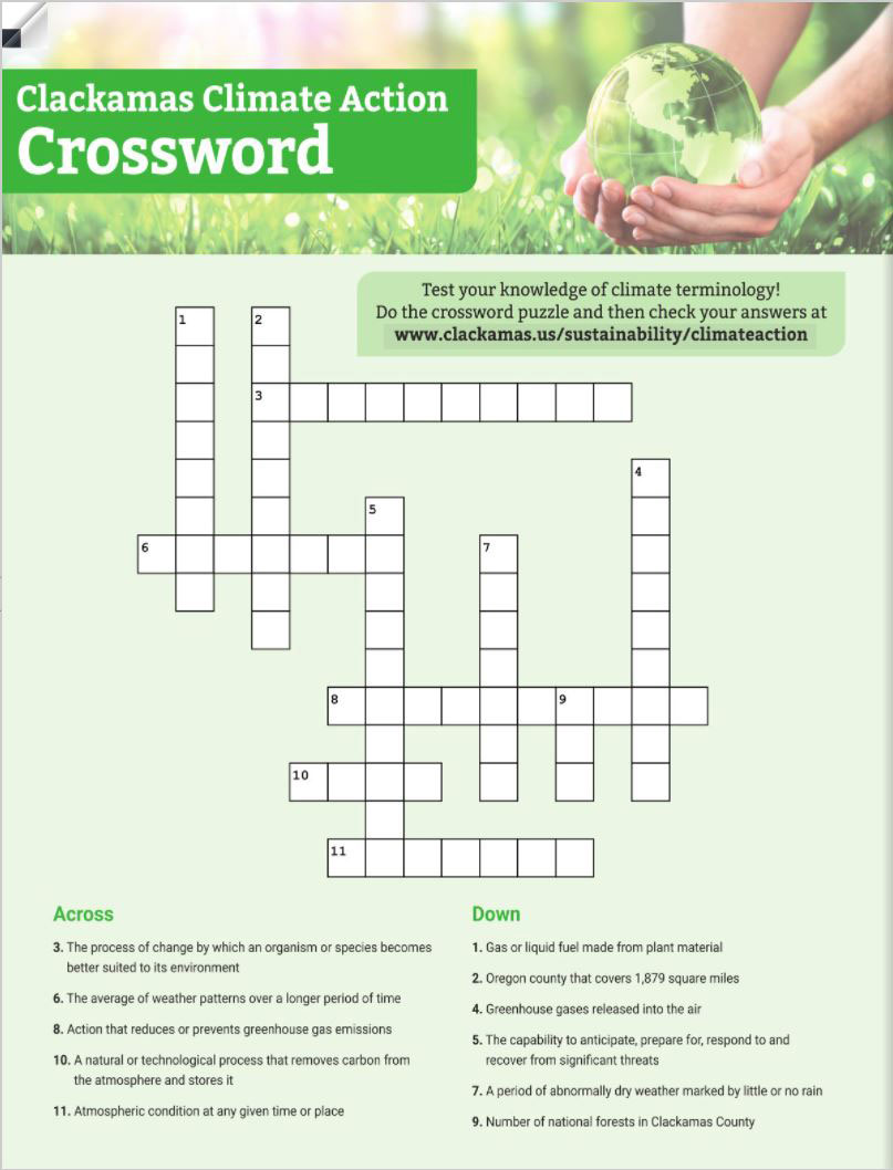 Climate Crossword