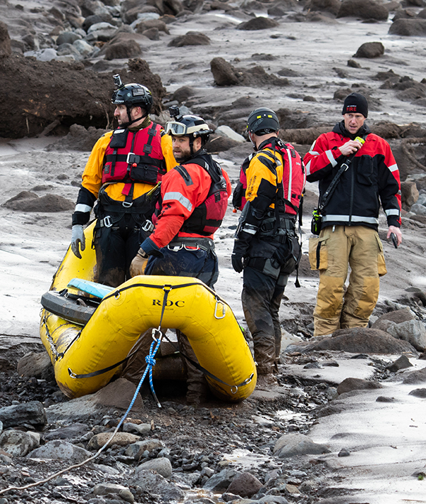 Mudslide Water Rescue