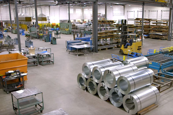 Factory floor of  General Sheet Metal