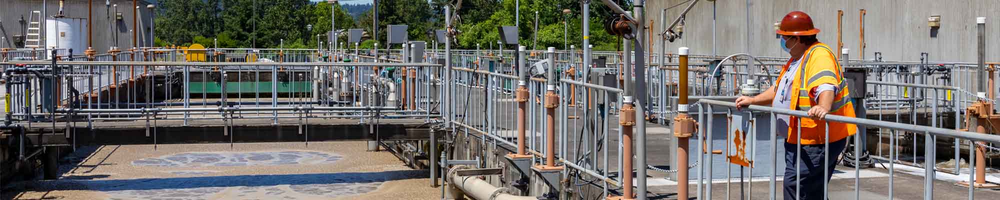 WES employee watches over water treatment plant