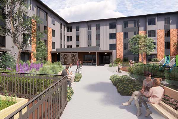 Architect rendering of Marylhurst Commons 