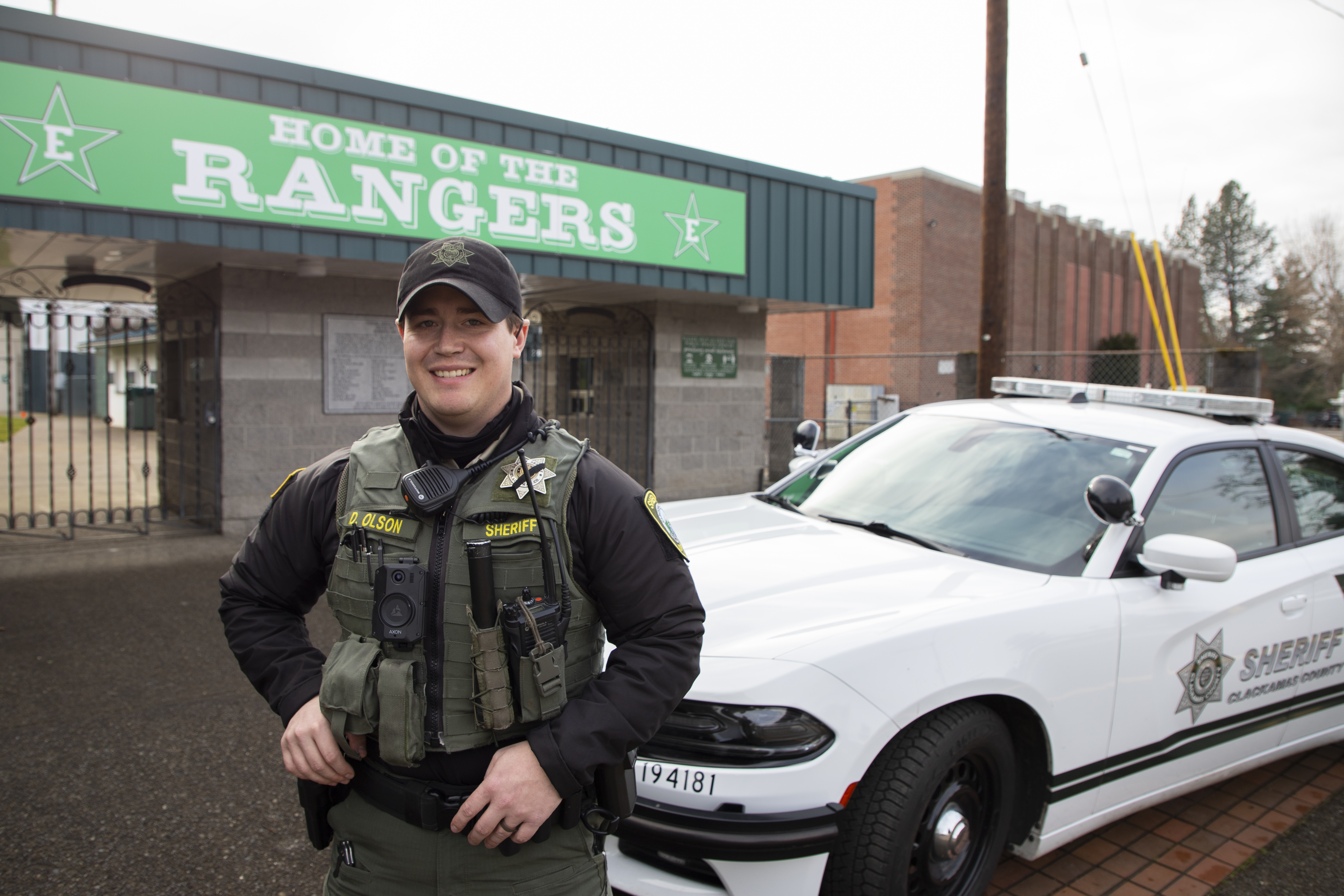 School Resource Officer Deputy Olson, Estacada High