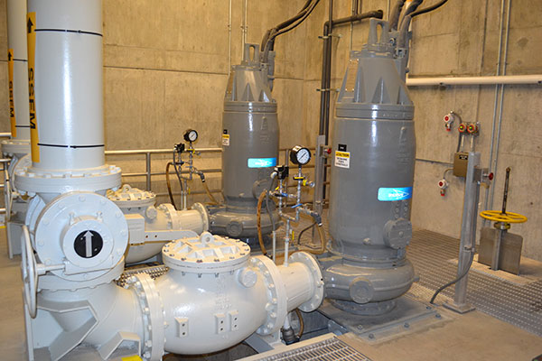 interior of a pump station