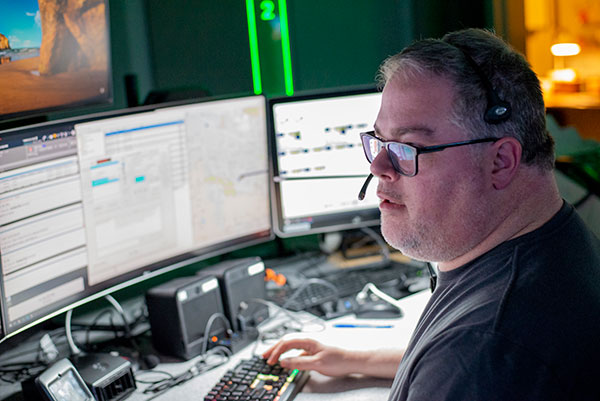 Clackamas 911 dispatcher at work