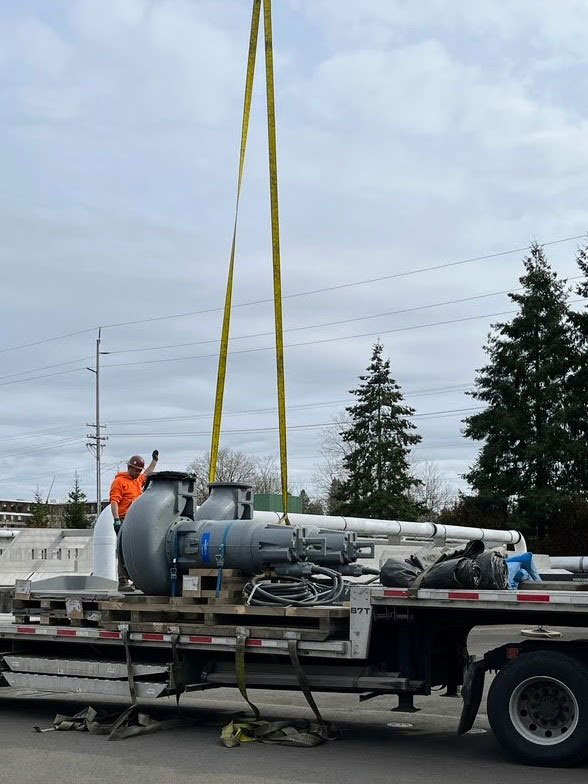 new pumps being delivered