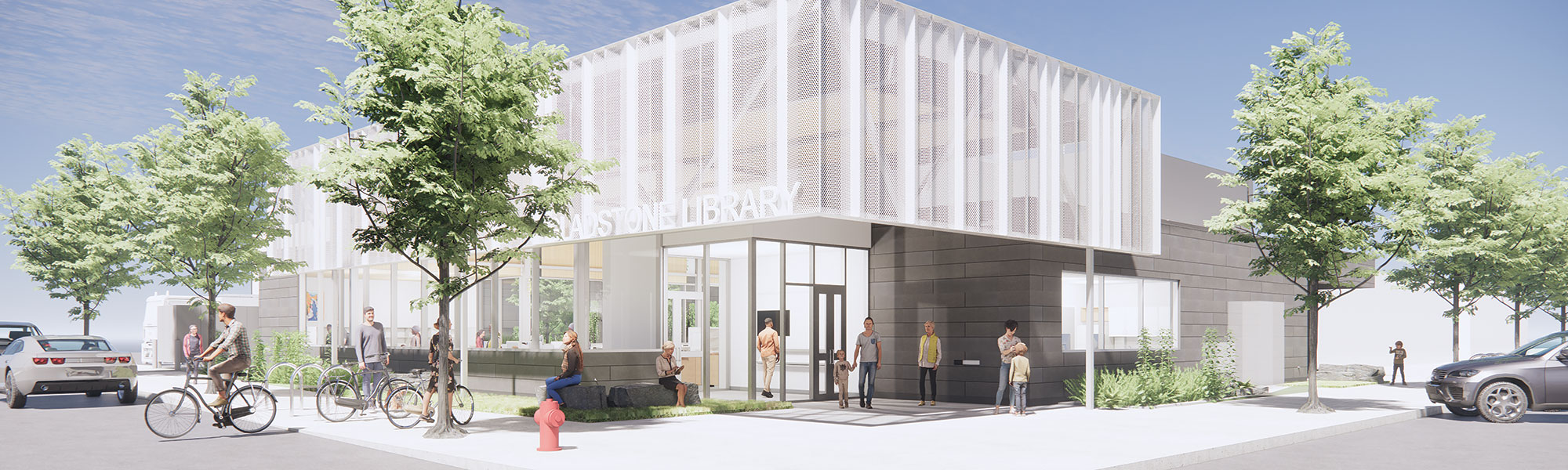 Artist rendering of the future Gladstone Library