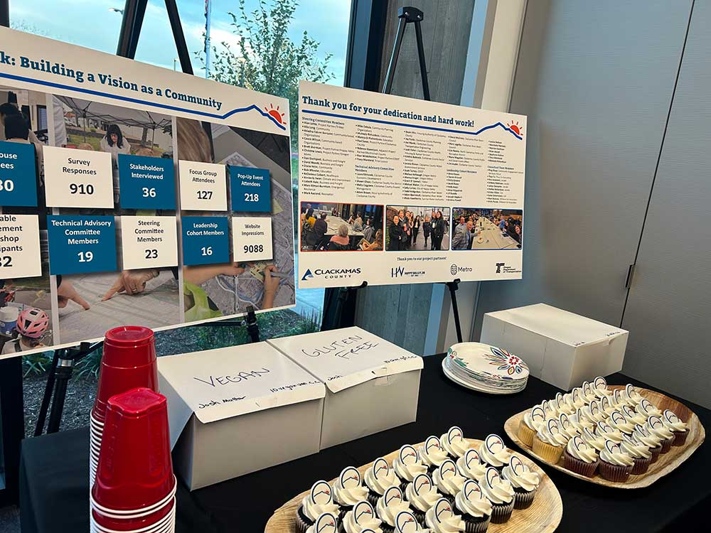 Clackamas County staff tabling at the event