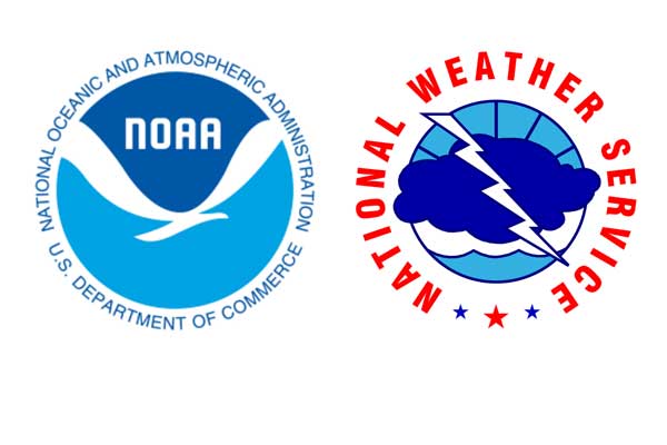 NOAA and National Weather Service logos