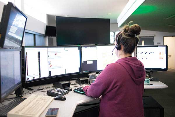 Operator on the computer