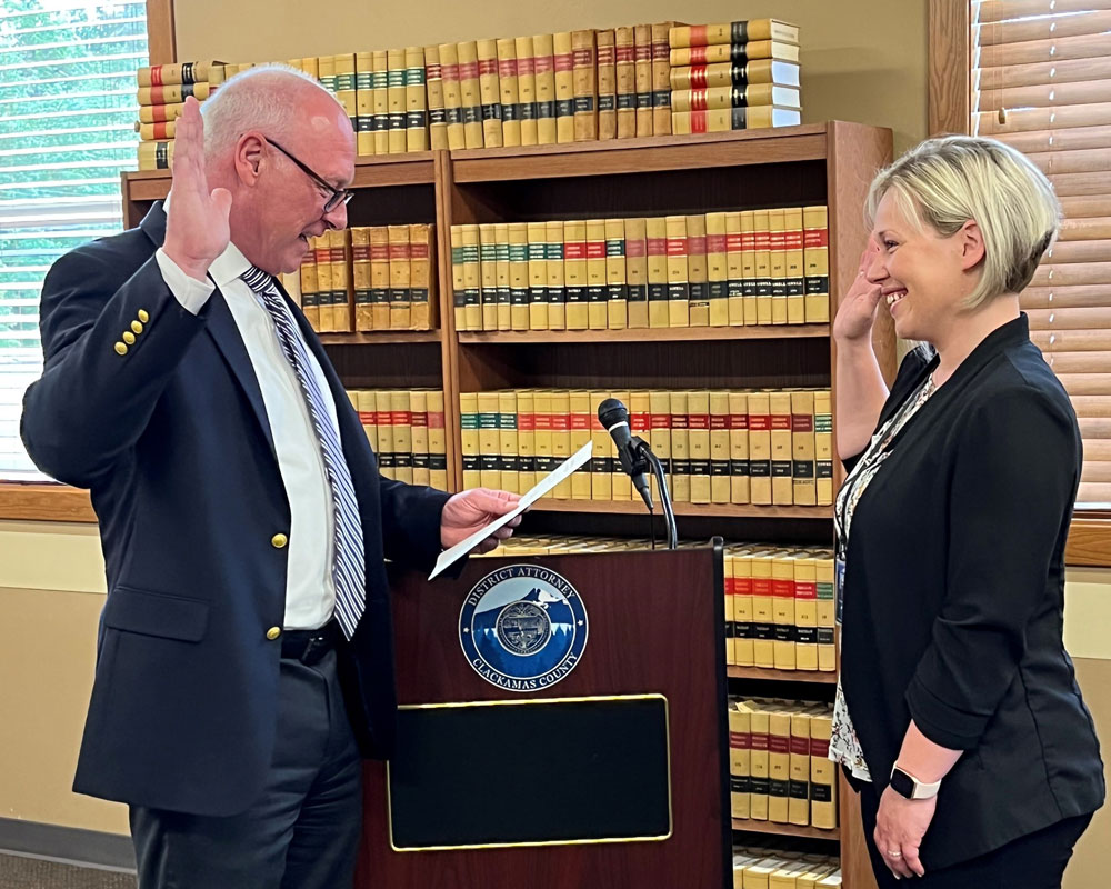 Deputy DA Tiffany Escover sworn in