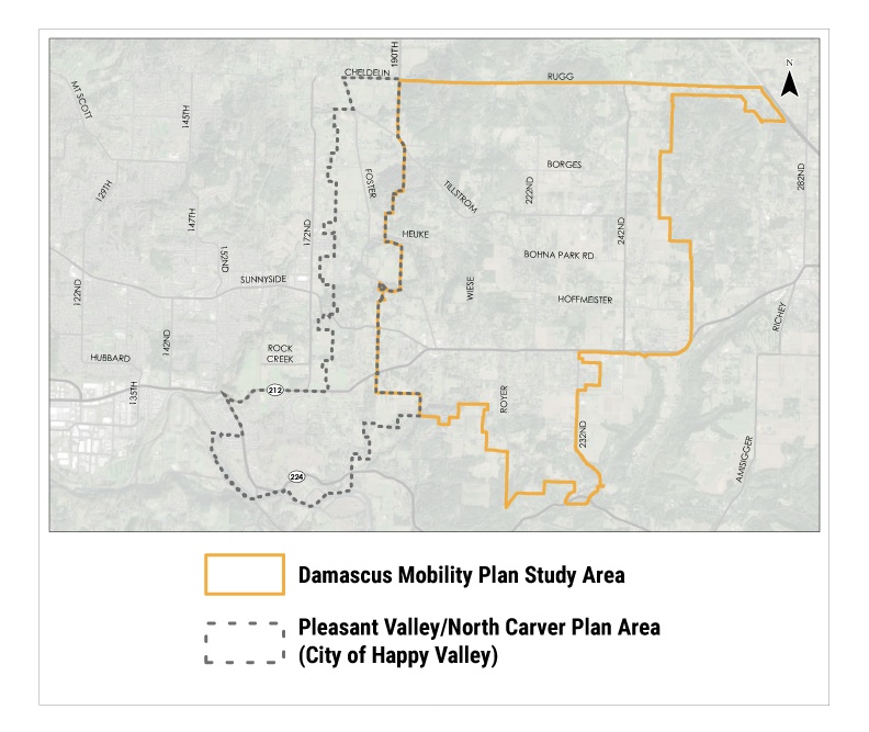 Damascus mobility plan area