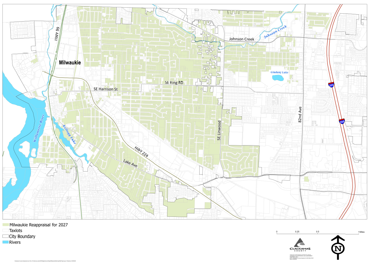 2026 Milwaukie reappraisal map