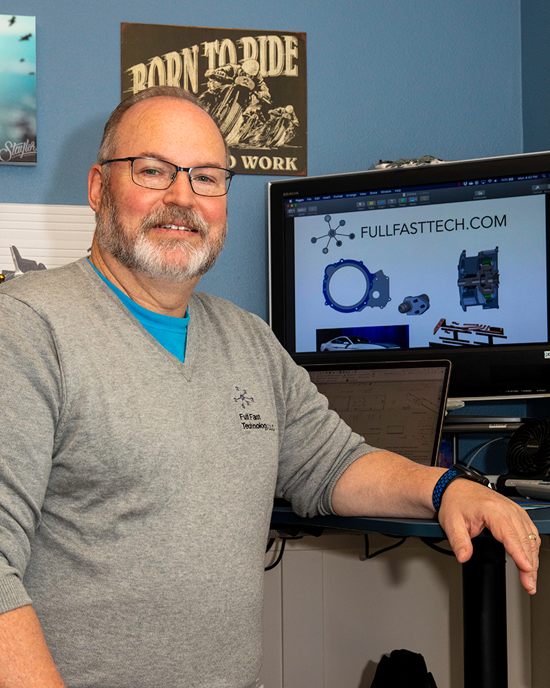 John Staylor owns Full Fast Technology, a company that provides computer-aided design services for the electric vehicle industry.