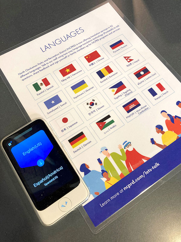 A creative solution to removing language barriers takes shape in North Clackamas  Clackamas County