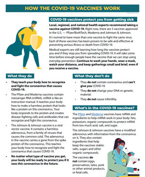 How the COVID Vaccines Work flyer