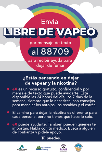 Back of Spanish palm card