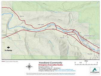 Evacuation map
