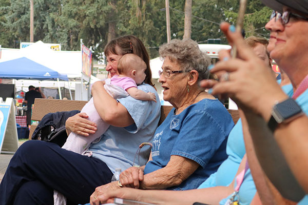 Older adults enjoying the festivities at the County Fair