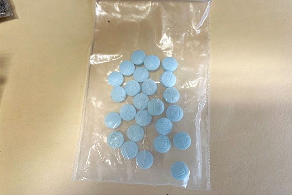 Pills seized by Milwaukie Police Detectives during an ongoing investigation were purported to be 30 mg of Oxycodone, but in reality are counterfeit pills containing Fentanyl. Image provided by Milwaukie PD.