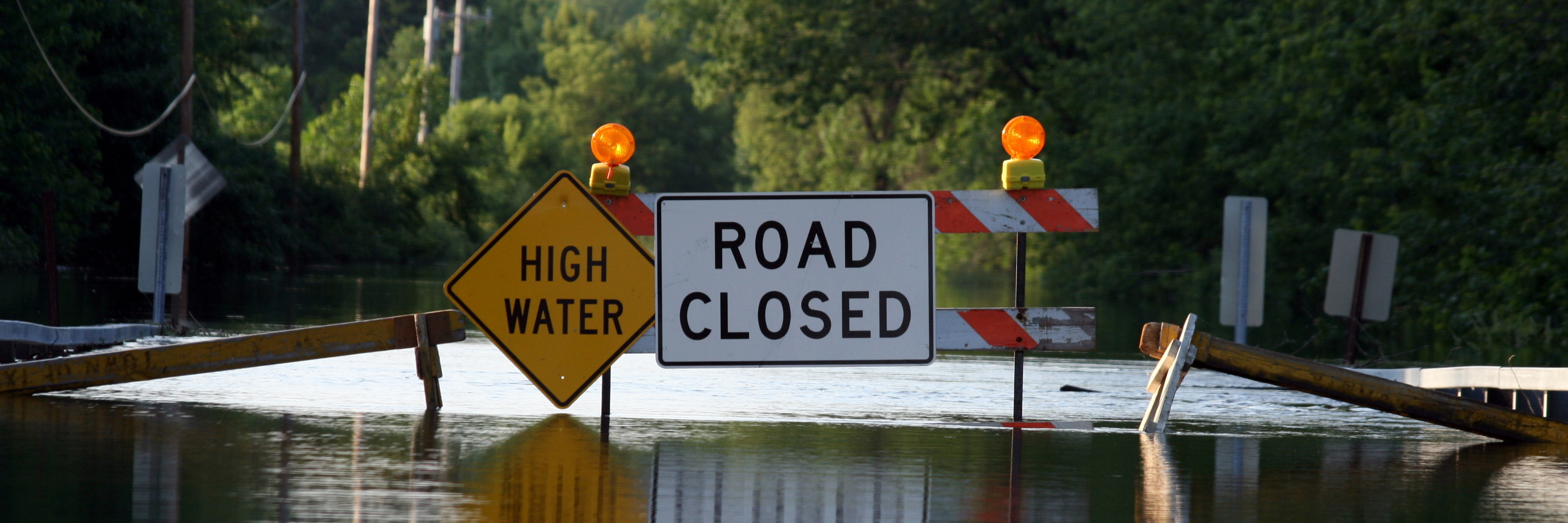 high water signage