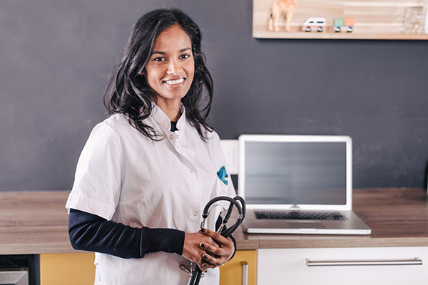 Woman hold stethoscope