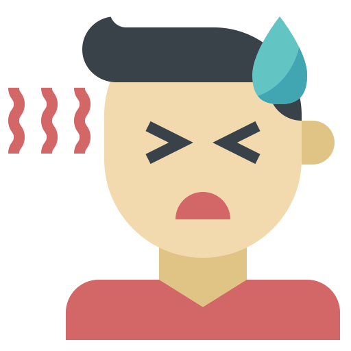 Person with a fever