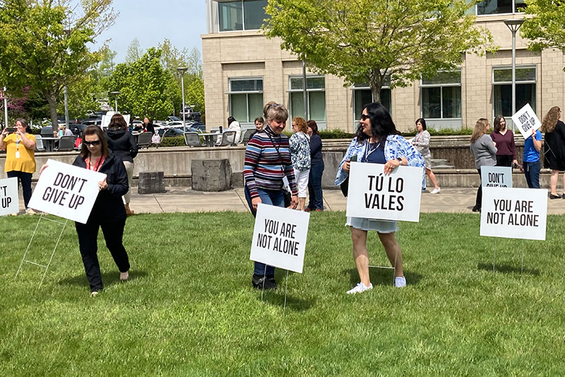 Sign rally