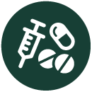 Pills and syringes