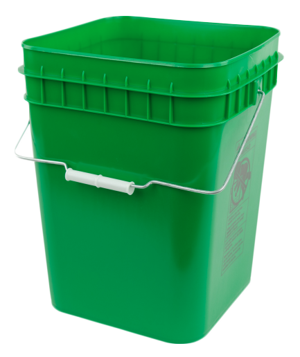 square bucket (green)