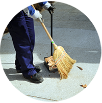 Sweeping the street