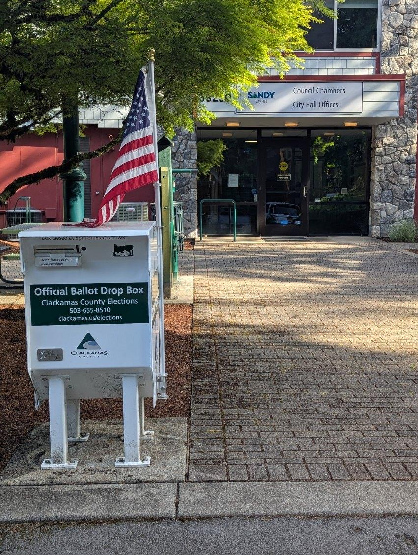 Official Ballot Drop Site at the Sandy City Hall