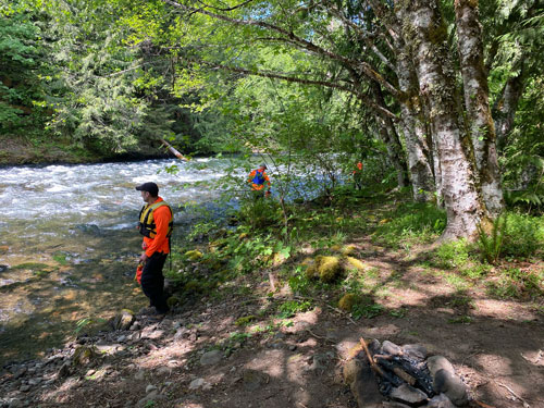 CSAR volunteers on scene