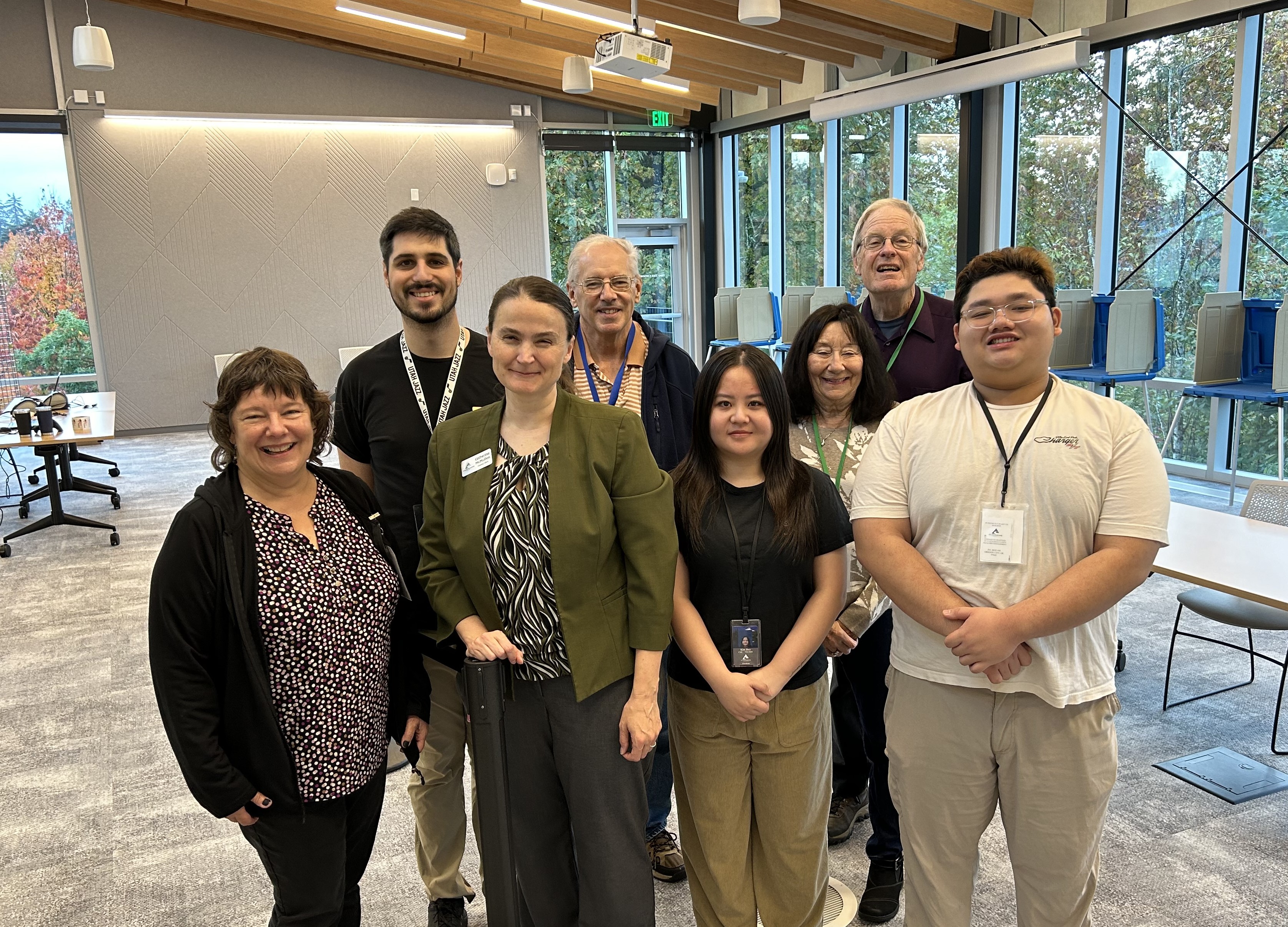 Staff open the Happy Valley Vote Center