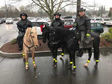 Patrolling Clackamas Town Center at the holidays