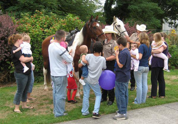 Visiting with children